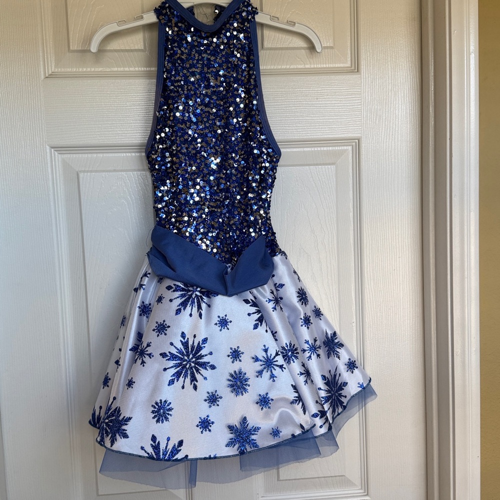 A Wish come True Blue Sequin Performance Dress
